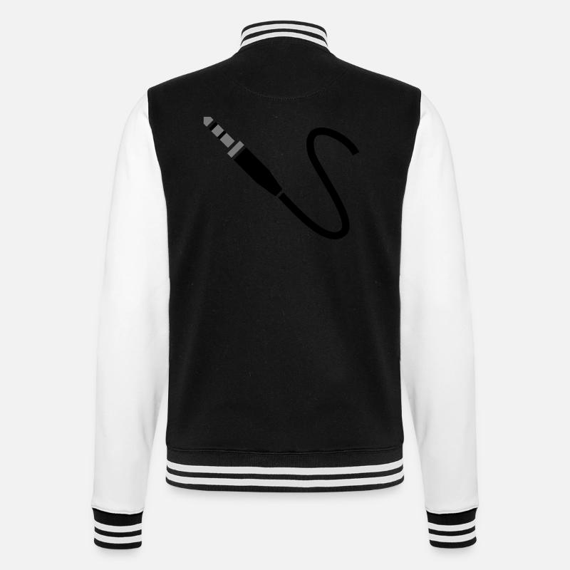 Klinkekabel - College-Sweatjacke - Schwarz/Weiß