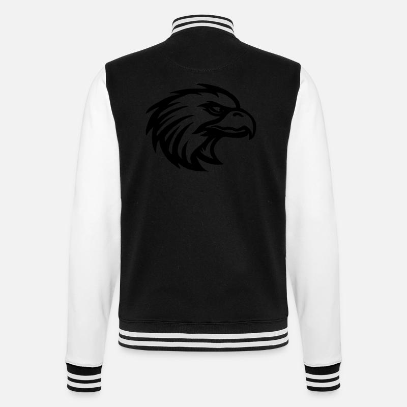 eagle03 - College Sweat Jacket - black/white