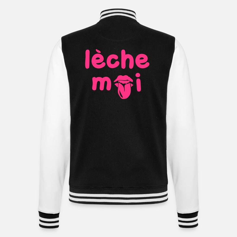 leche oder Sie wollen mich - College-Sweatjacke - Schwarz/Weiß