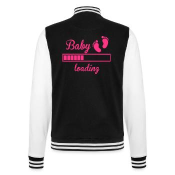 Baby - College-Sweatjacke - Schwarz/Weiß - Hinten - Marisol (170cm)