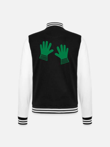 handschuh - College-Sweatjacke - Schwarz/Weiß