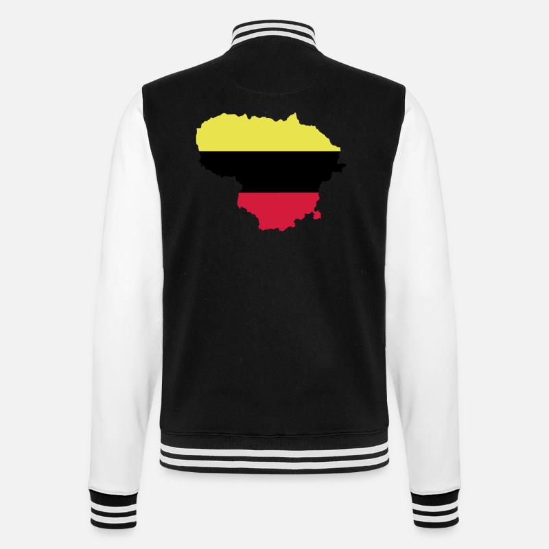 Lithuania - College Sweat Jacket - black/white