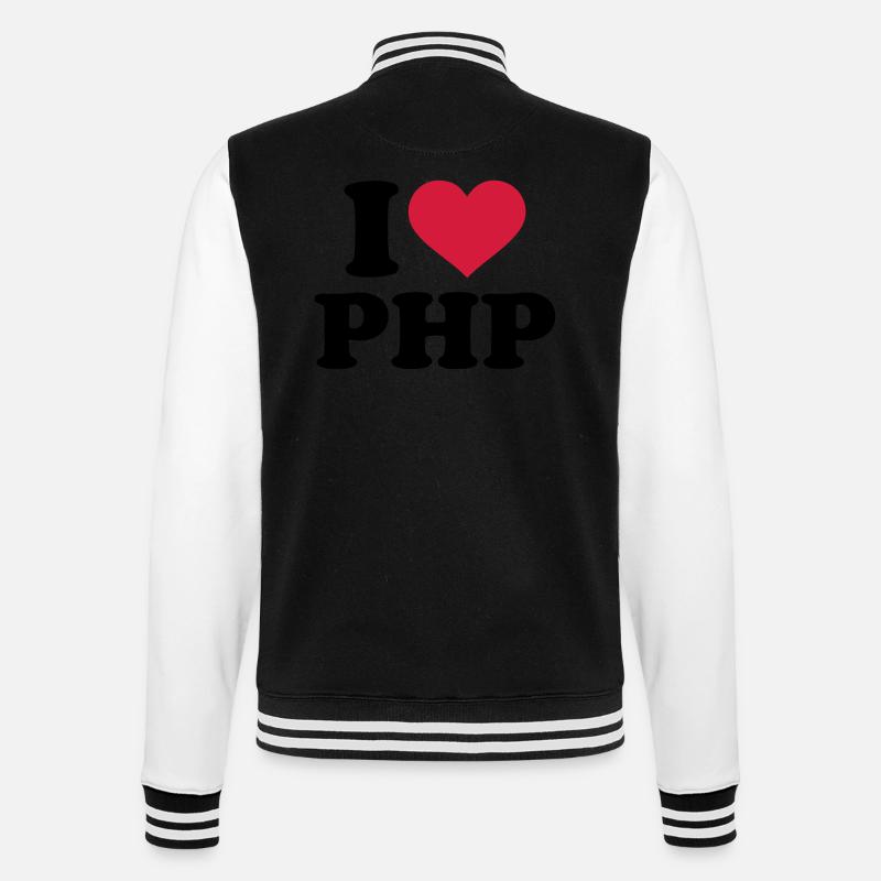 I love PHP - Veste Teddy - noir/blanc