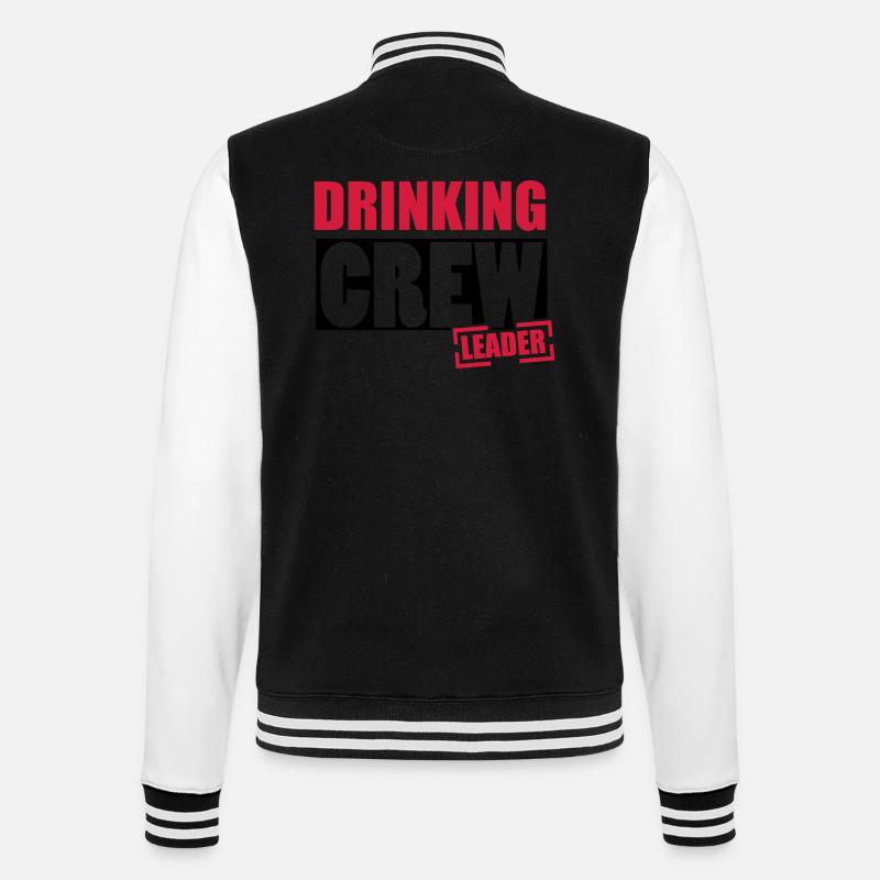 crew - College-Sweatjacke - Schwarz/Weiß