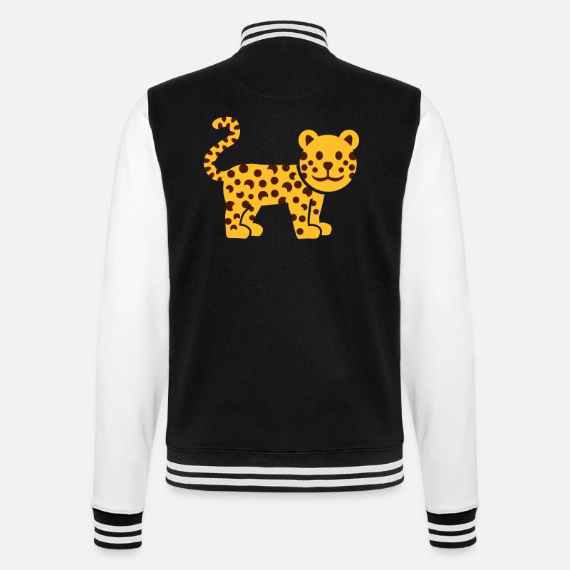 Leopard - Veste Teddy - noir/blanc