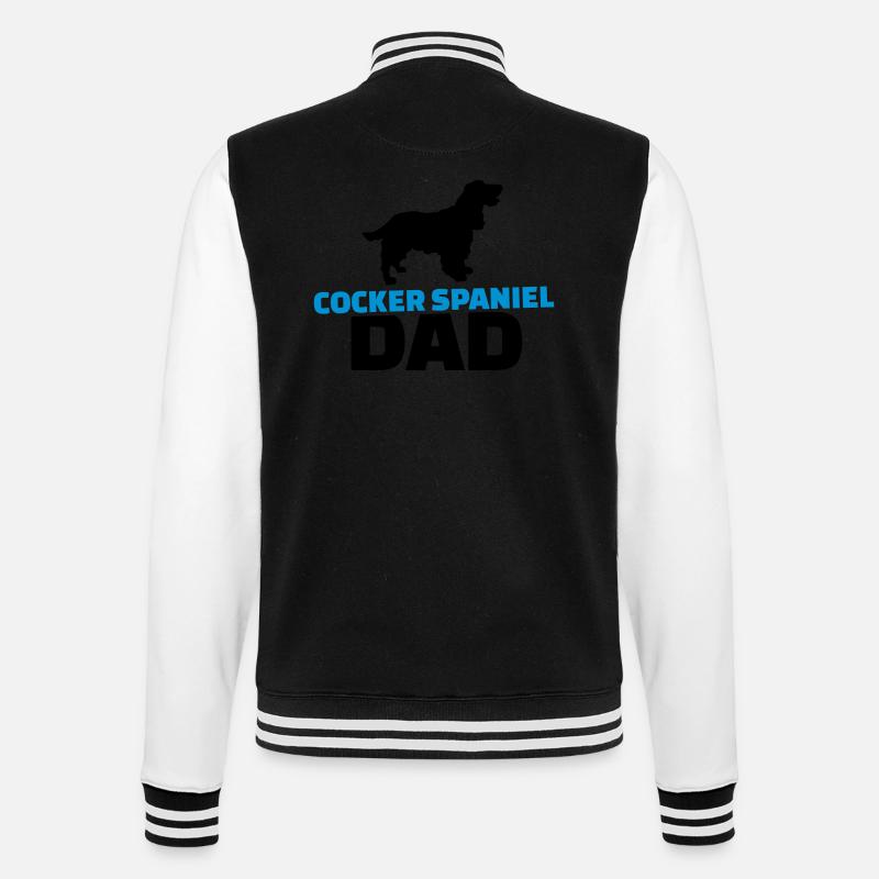 Cocker Spaniel Dad - College Sweat Jacket - black/white
