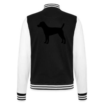 Patterdale Terrier - College-Sweatjacke - Schwarz/Weiß - Hinten - Marisol (170cm)