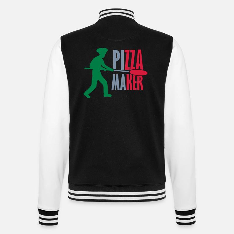 Pizza Maker Pizza Pusher - Veste Teddy - noir/blanc