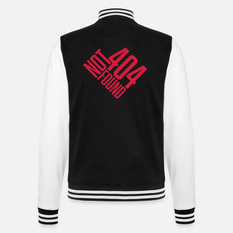 Not found 404 Error - College Sweat Jacket - black/white