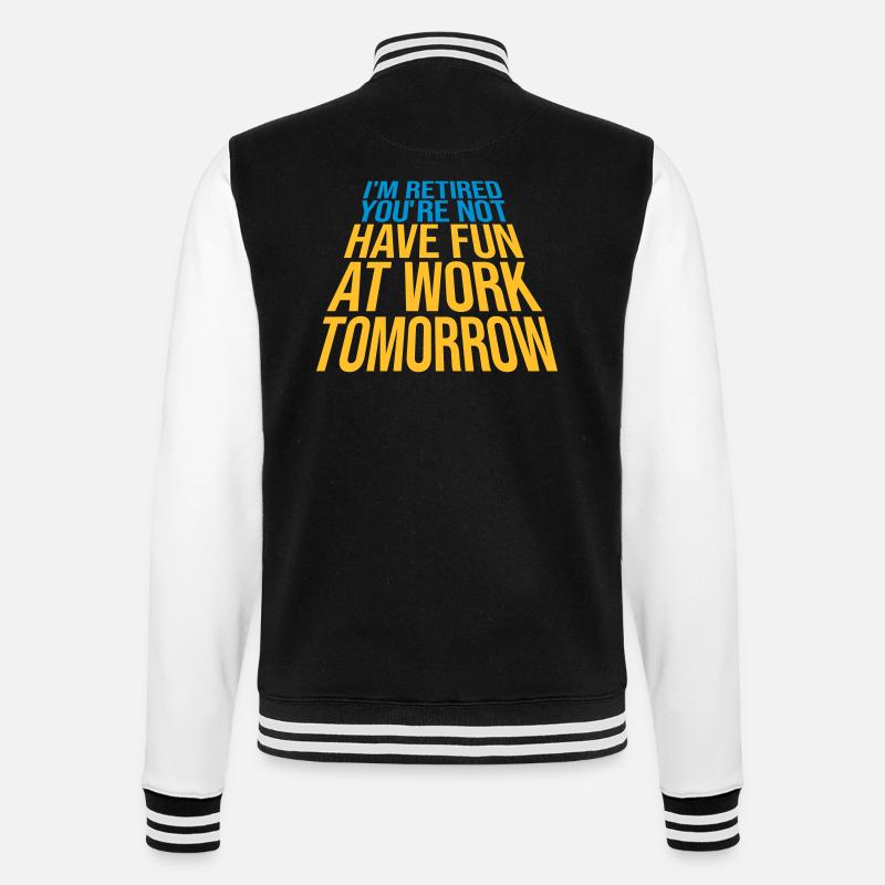 have fun at work - College-Sweatjacke - Schwarz/Weiß