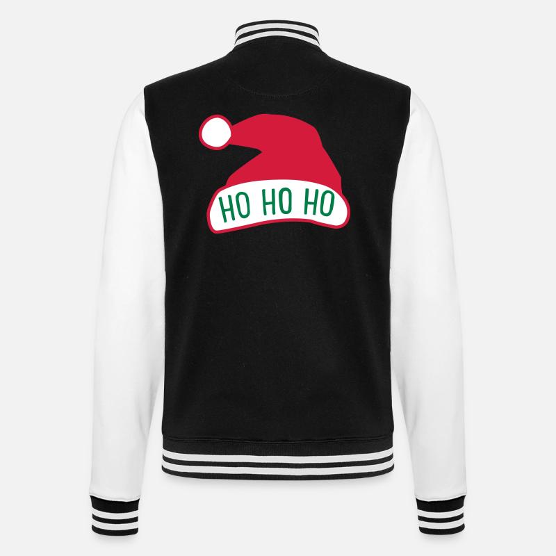 Ho Ho Ho - College Sweat Jacket - black/white