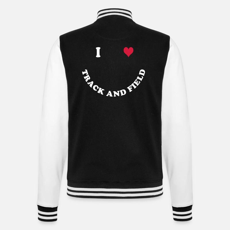 Track and Field - College-Sweatjacke - Schwarz/Weiß