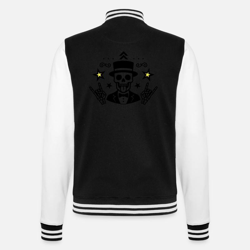 Groom Skeleton Jga - College Sweat Jacket - black/white