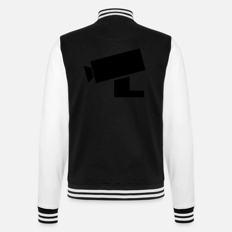 Security Camera - College Sweat Jacket - black/white