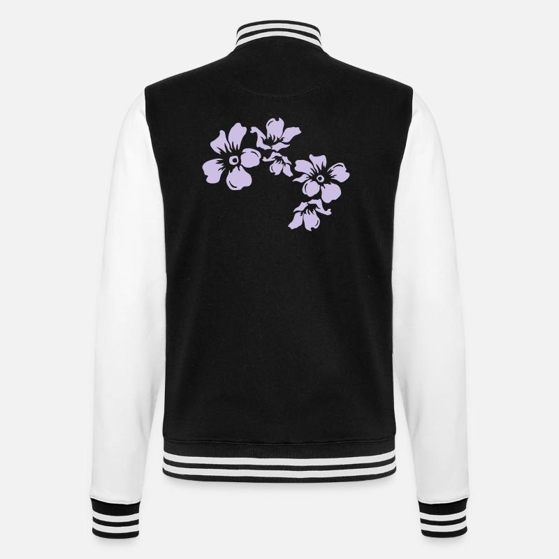 flowers - Veste Teddy - noir/blanc