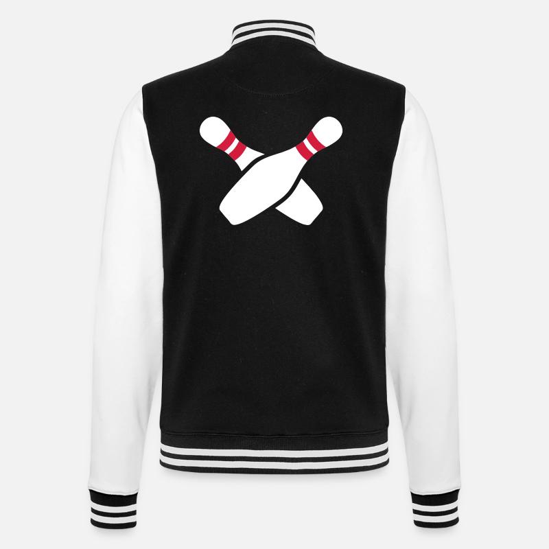 Bowling - Veste Teddy - noir/blanc