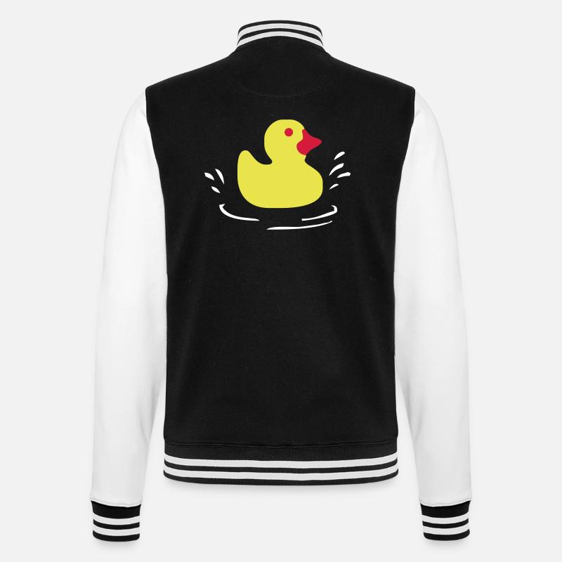 duck - College Sweat Jacket - black/white