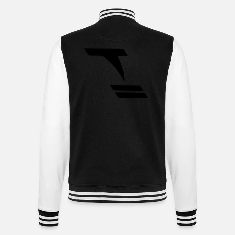 Tornado - College-Sweatjacke - Schwarz/Weiß