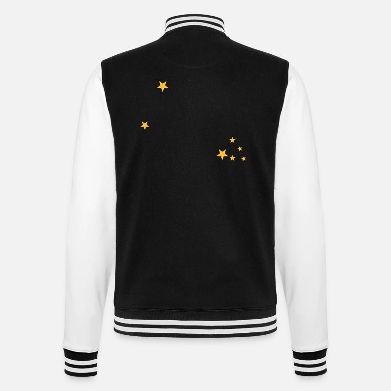 Taurus constellation - College Sweat Jacket - black/white