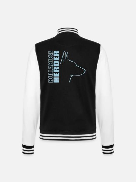 HOLLANDSE HERDER PROFIL - College-Sweatjacke - Schwarz/Weiß