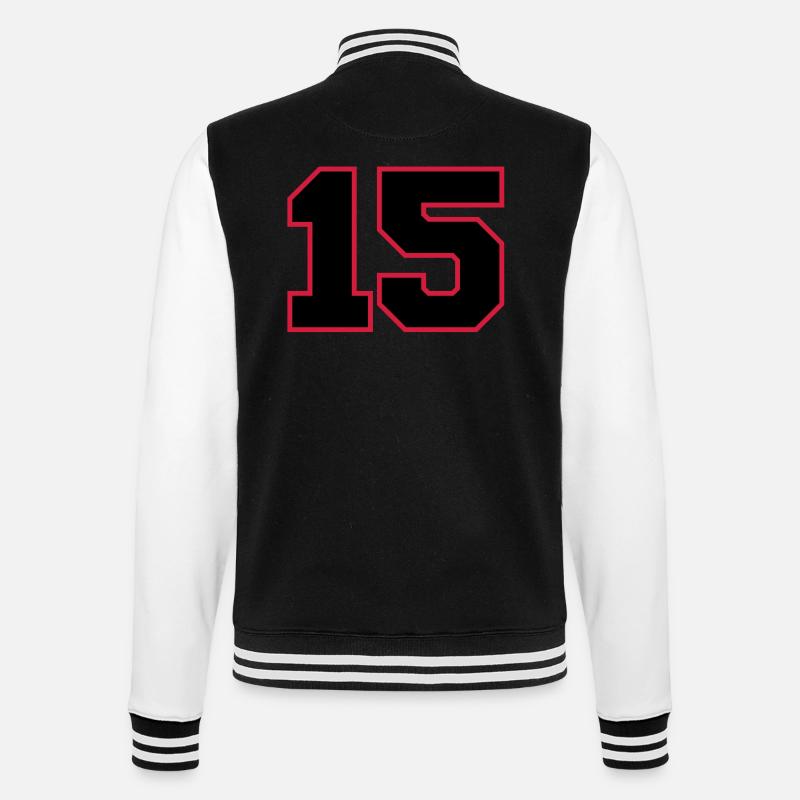 Number15 - Veste Teddy - noir/blanc