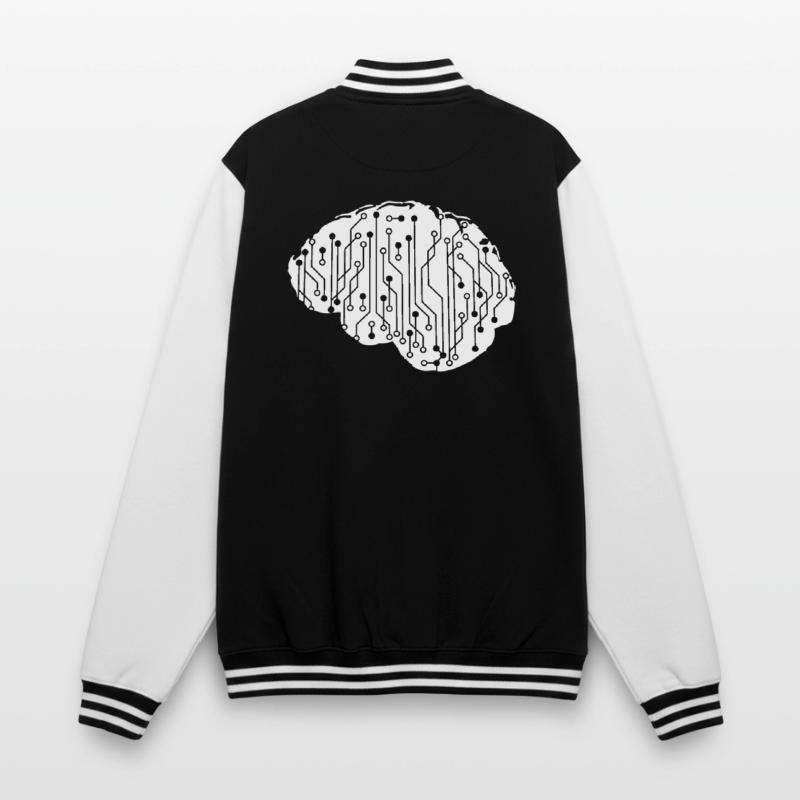 Electrical Brain CPU Data Circuit Computer College Sweat Jacket