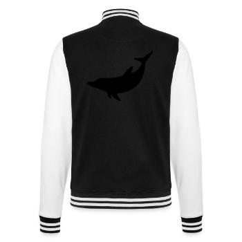 Delfin - College-Sweatjacke - Schwarz/Weiß - Hinten - Marisol (170cm)