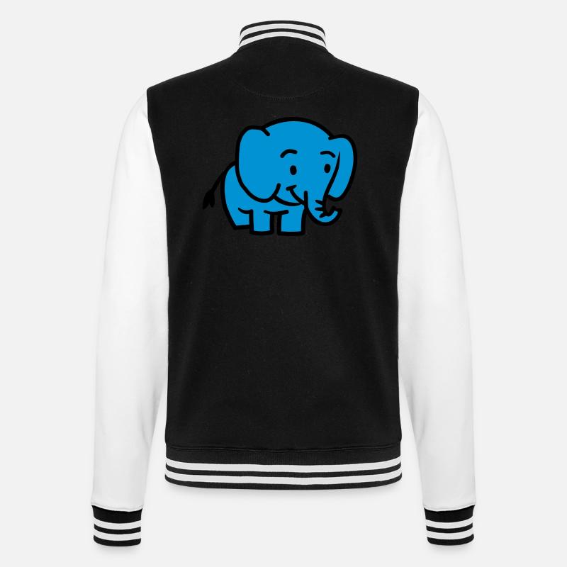 Elephant - Veste Teddy - noir/blanc