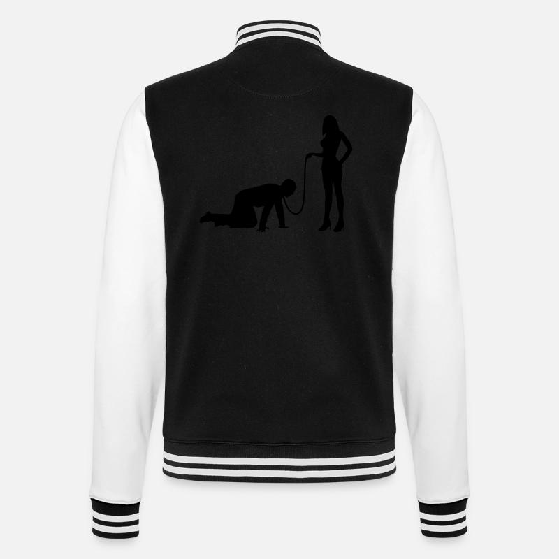 junggesellen abschied - College-Sweatjacke - Schwarz/Weiß