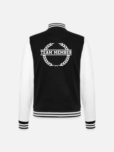 kranz team member - College-Sweatjacke - Schwarz/Weiß