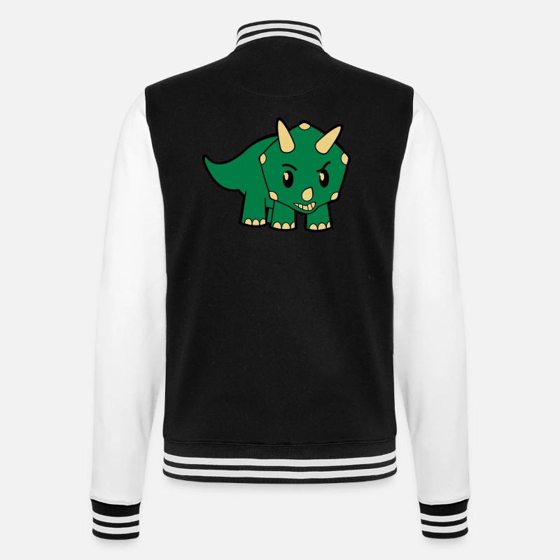 Dino - College Sweat Jacket - black/white