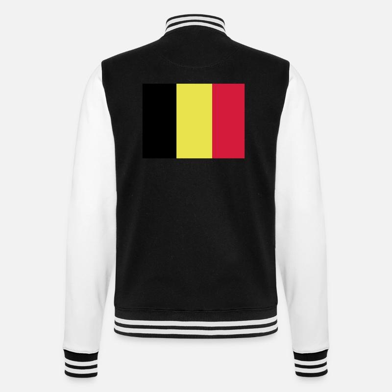 drapeau belge - Veste Teddy - noir/blanc