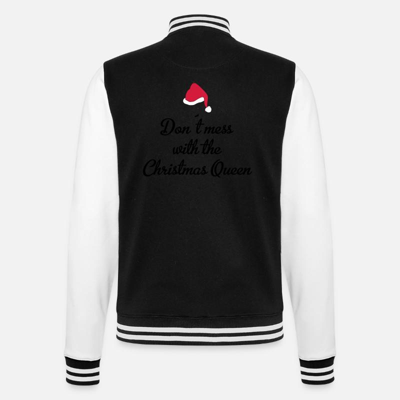 Weihnachten - College-Sweatjacke - Schwarz/Weiß