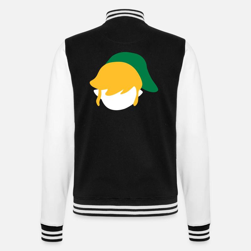 link - College Sweat Jacket - black/white