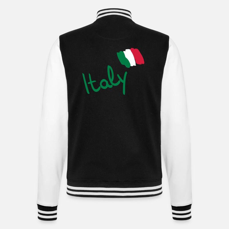 italy__f3 - College-Sweatjacke - Schwarz/Weiß