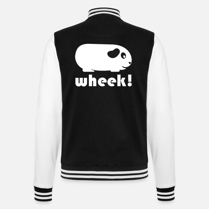 Simple Guinée Pig (Wheek!) - Veste Teddy - noir/blanc