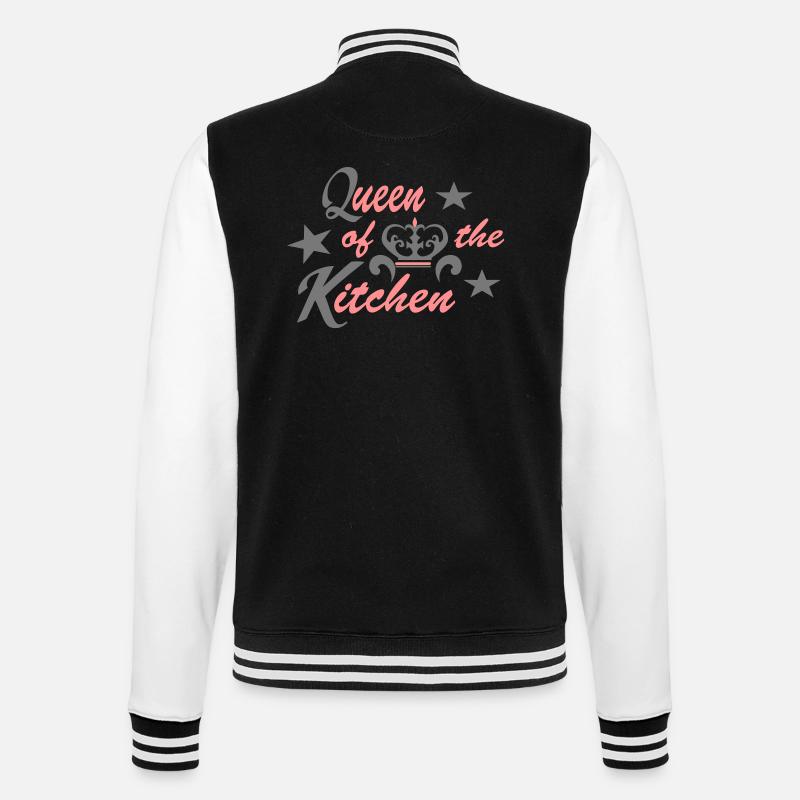kochen - College-Sweatjacke - Schwarz/Weiß