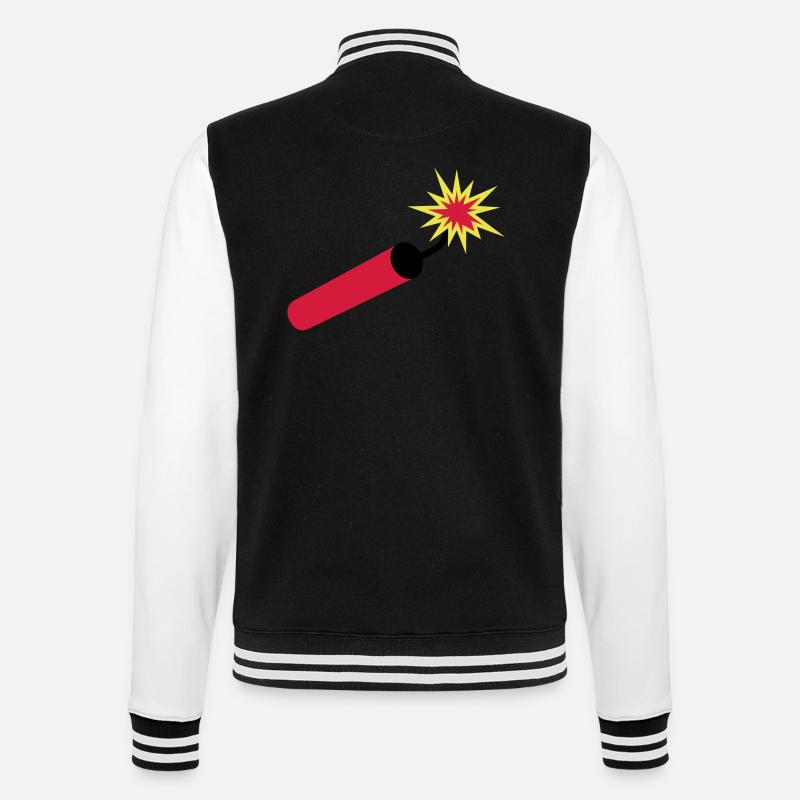 dynamit___f3 - Veste Teddy - noir/blanc