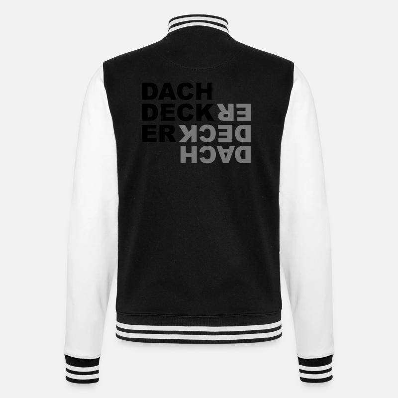 Roofers - V2 - College Sweat Jacket - black/white