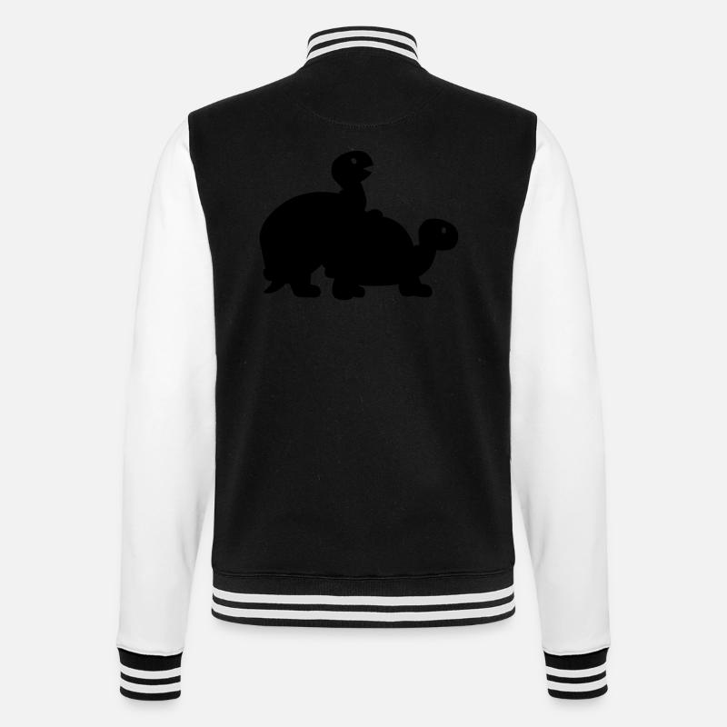 Turtle - College Sweat Jacket - black/white