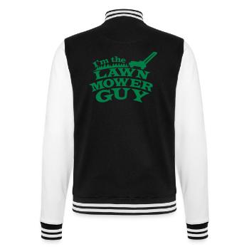 I'm the Lawn mower guy - College Sweat Jacket - black/white - Back - Marisol (170cm)