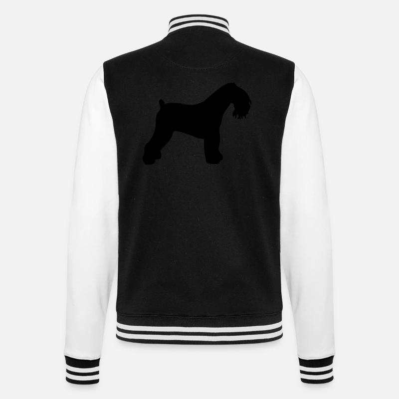 Kerry Blue Terrier - Veste Teddy - noir/blanc