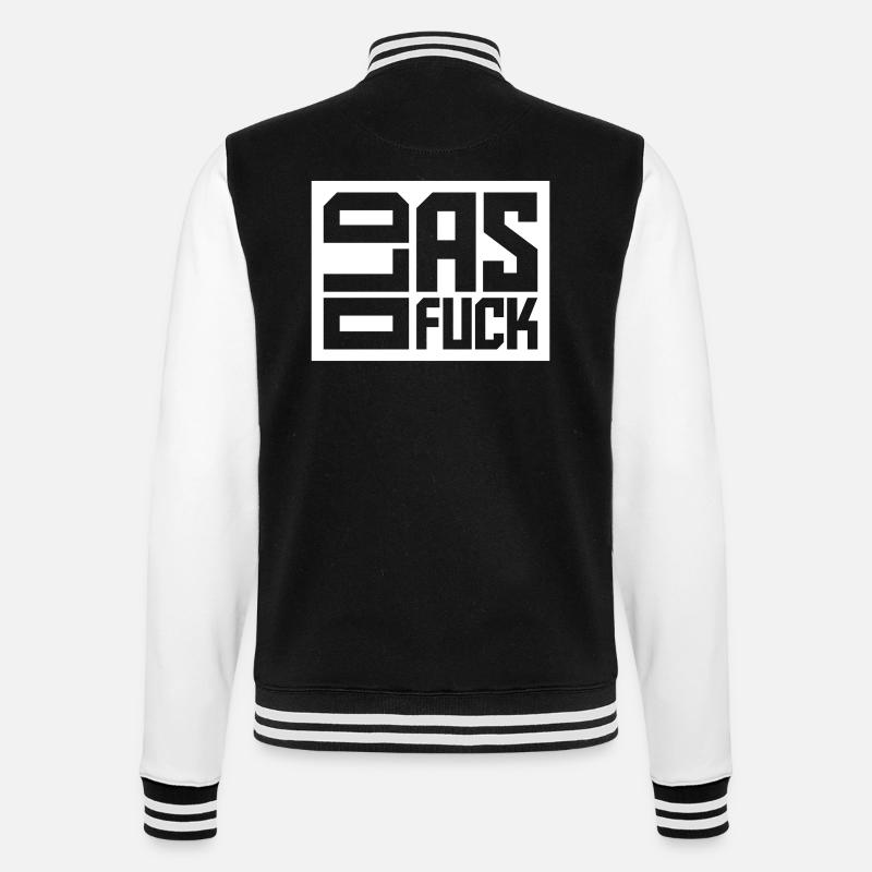 old AF Text Logo - College-Sweatjacke - Schwarz/Weiß