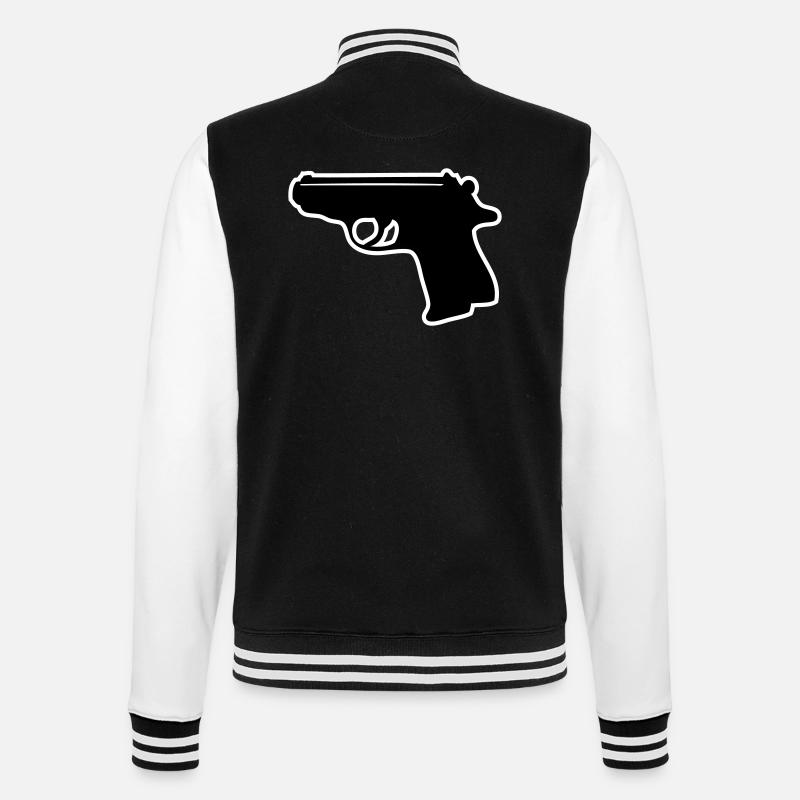 007 PPK with contour - College Sweat Jacket - black/white