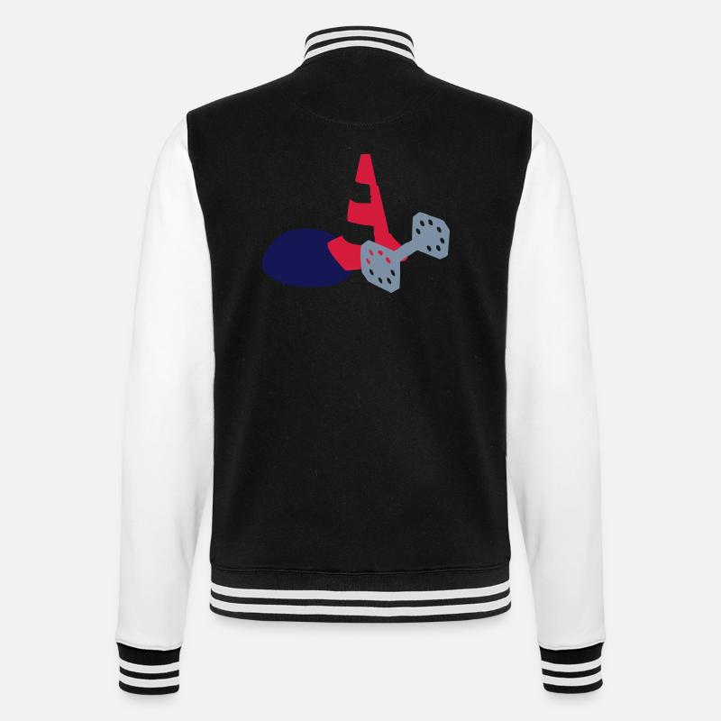 Obedience Zubehör - College-Sweatjacke - Schwarz/Weiß