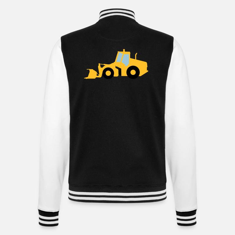 Radlader - College-Sweatjacke - Schwarz/Weiß