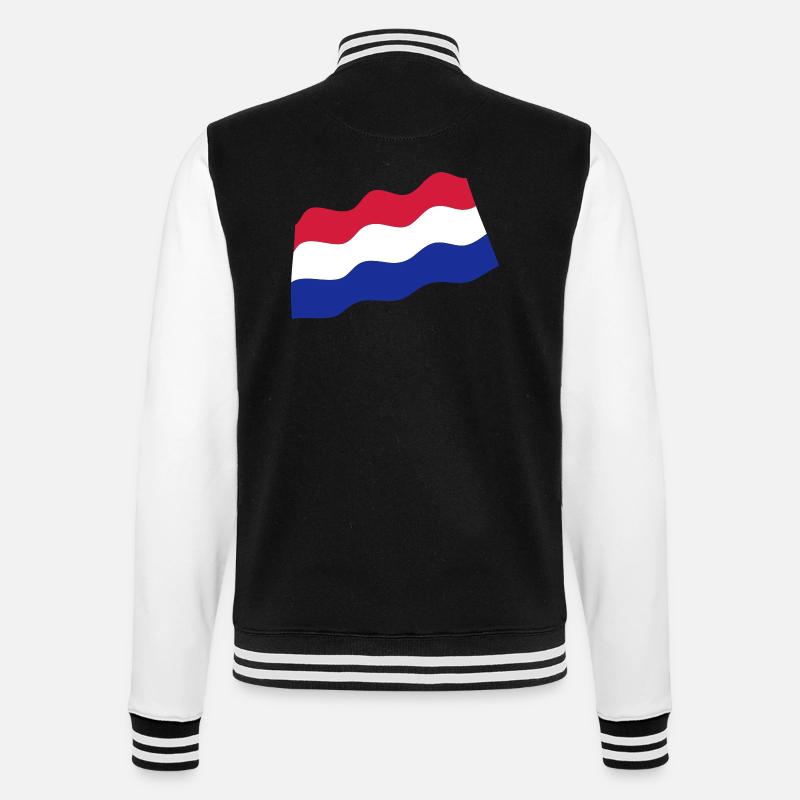 The Netherlands - College-Sweatjacke - Schwarz/Weiß
