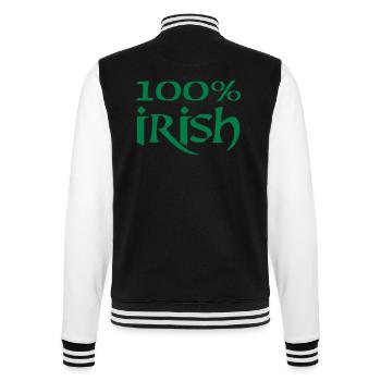 100 % irish - College Sweat Jacket - black/white - Back - Marisol (170cm)