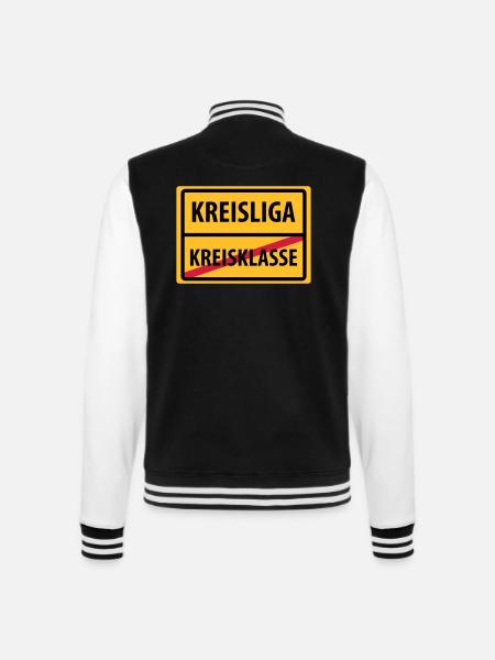 kreisliga aufstieg kreisklasse - College-Sweatjacke - Schwarz/Weiß