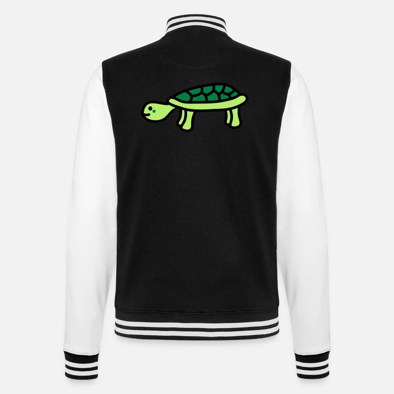 turtle - Veste Teddy - noir/blanc